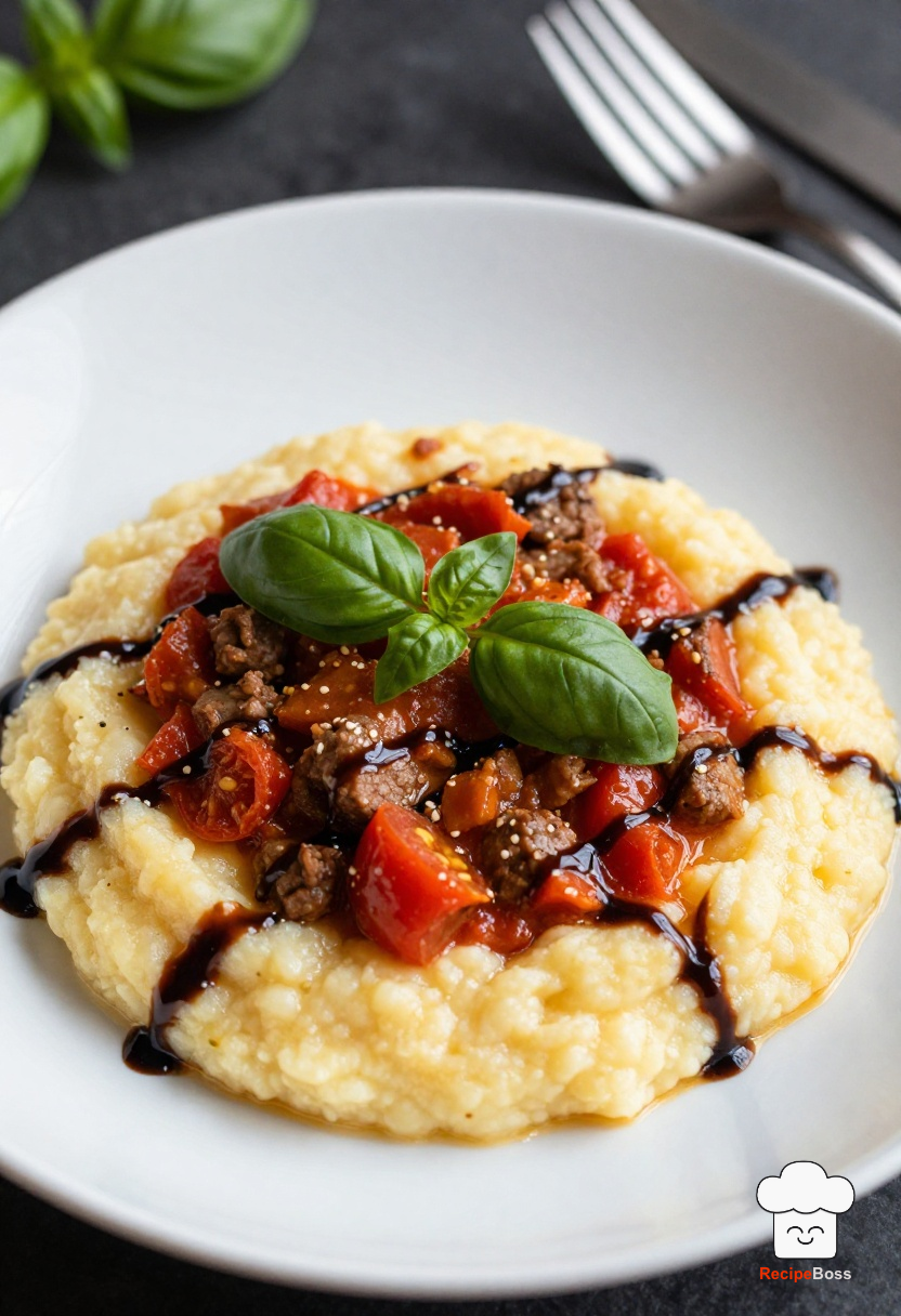 Creative Italian Sausage and Tomato Polenta Bowl