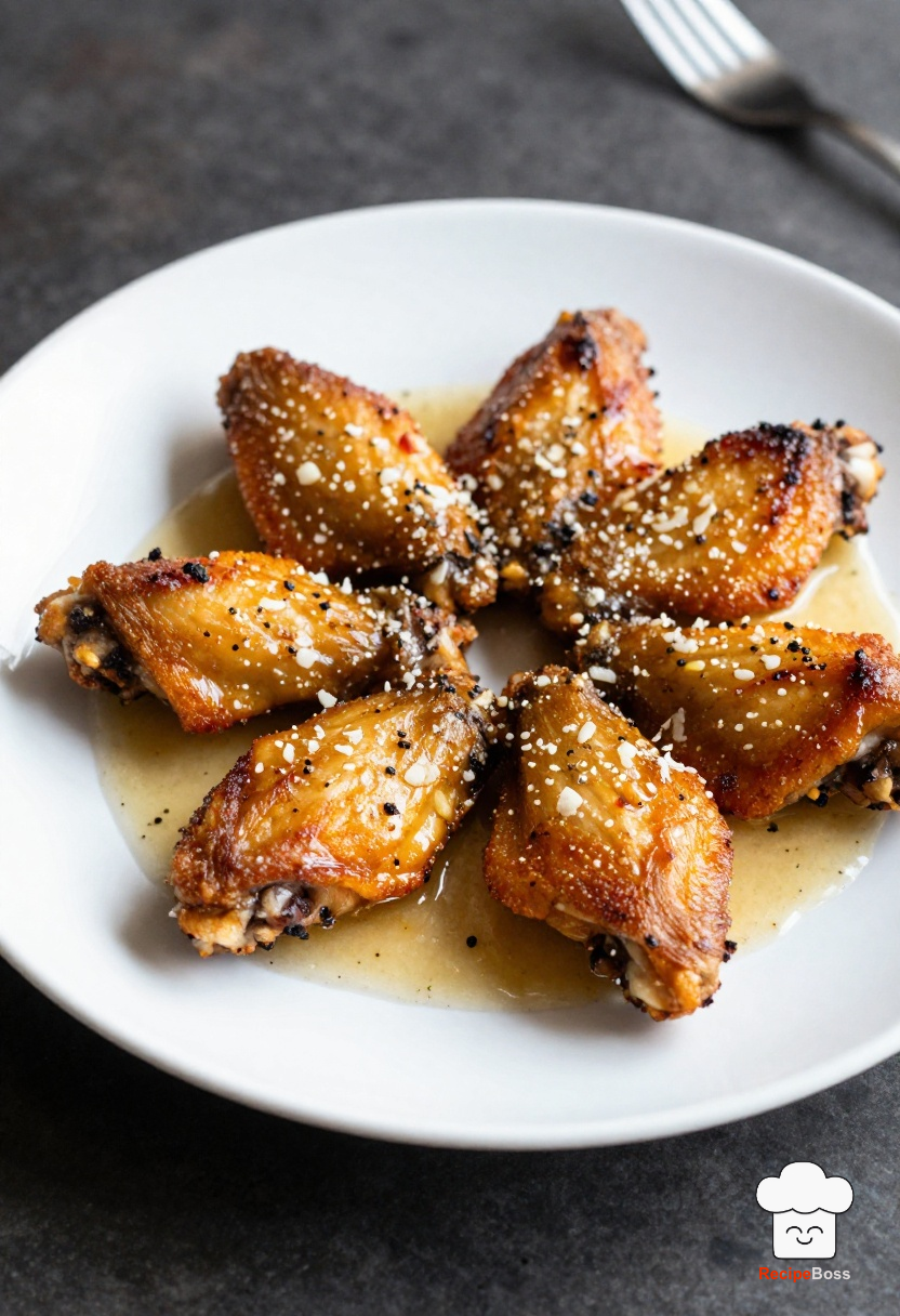 Crispy Baked Garlic Parmesan Chicken Wings