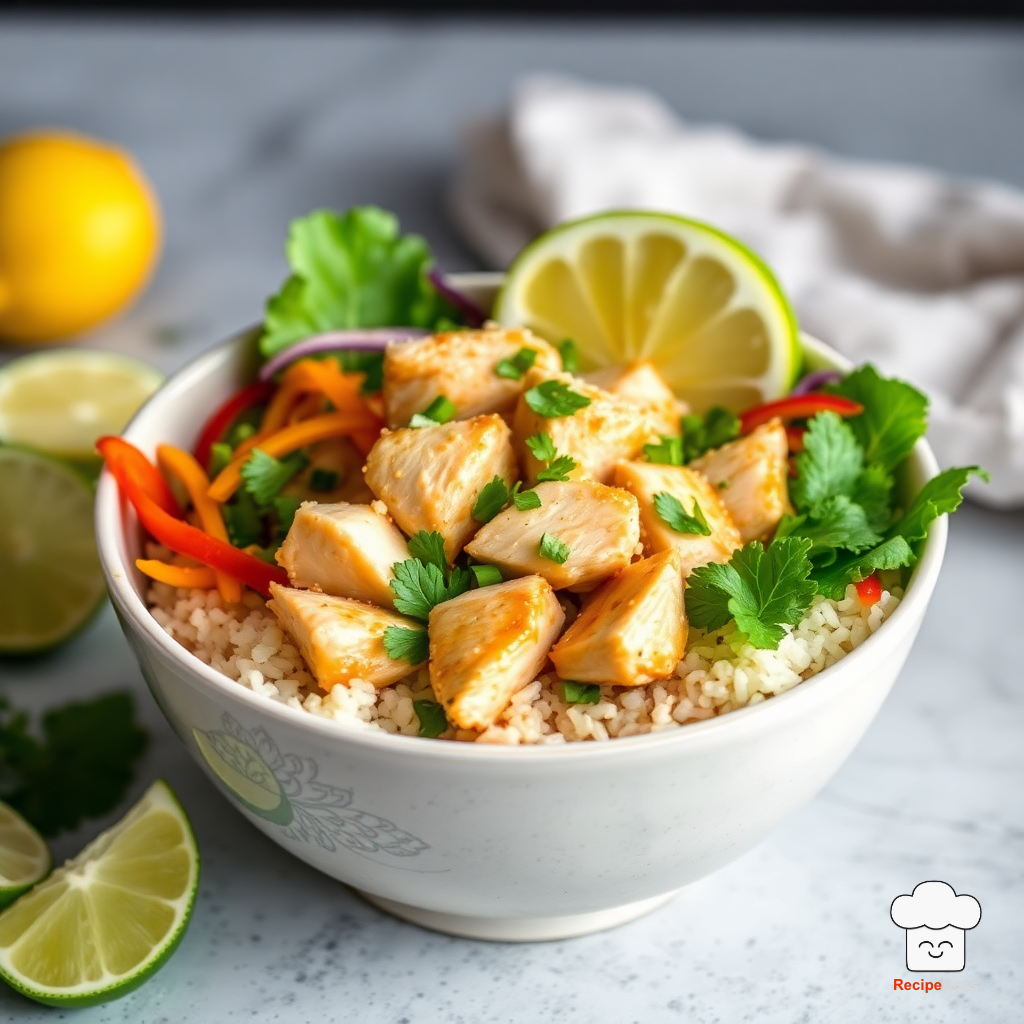 Lemongrass Chicken Rice Bowls