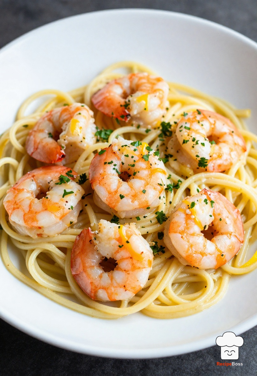 Creative Shrimp Linguine with Lemon-Garlic Sauce