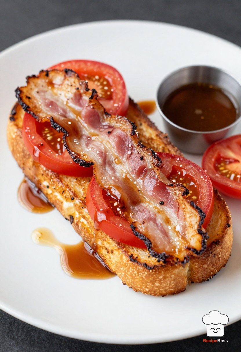 Tomato Bacon Grilled Cheese with Balsamic Glaze