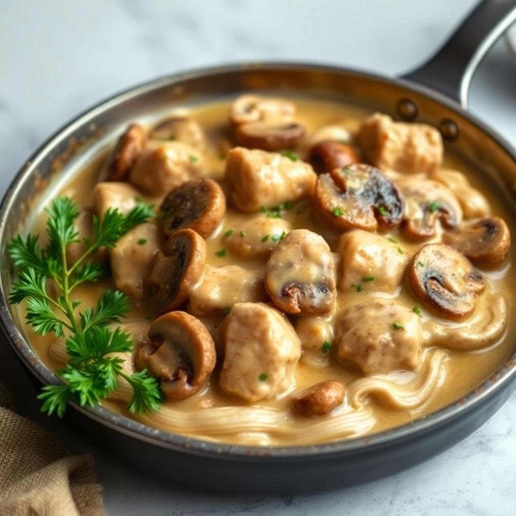 Creamy Chicken and Mushroom Skillet