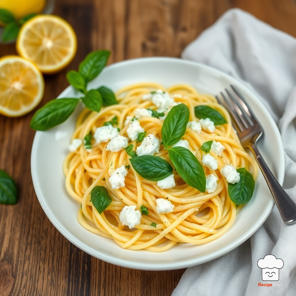 Lemon Basil Ricotta Pasta
