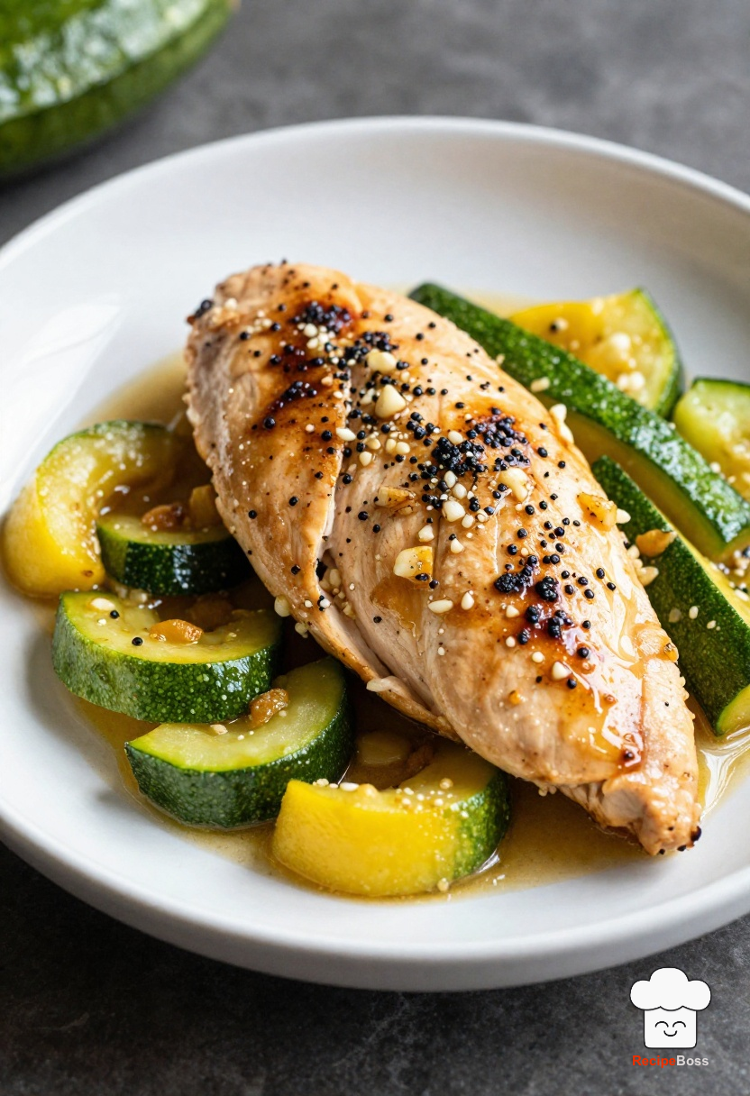 Garlic Butter Chicken with Summer Squash
