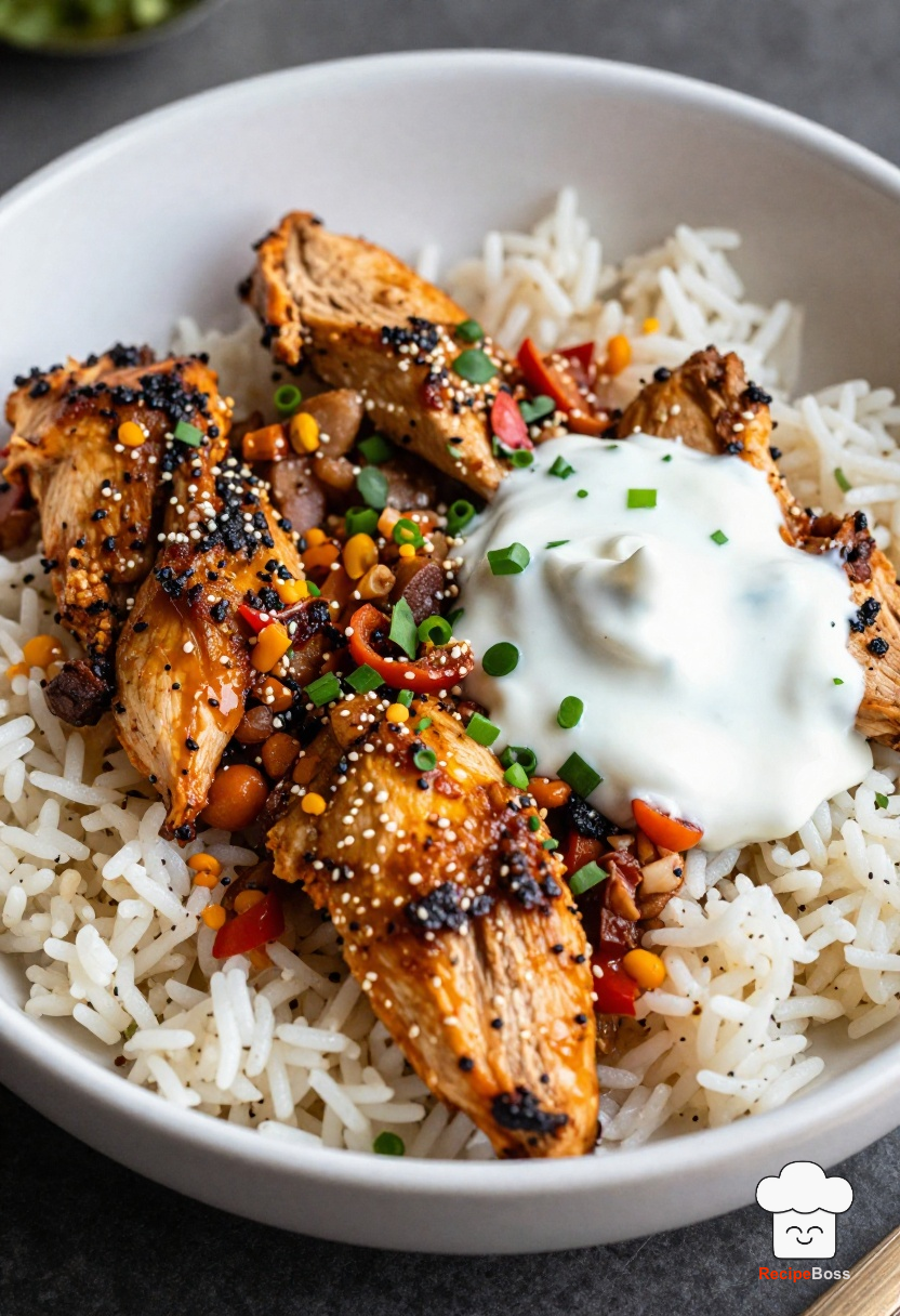Creative Chicken Shawarma Rice Bowl