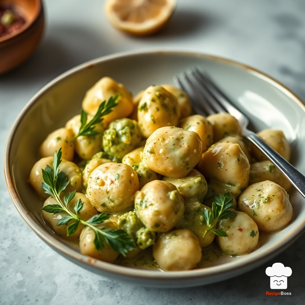 Creamy Pesto Gnocchi