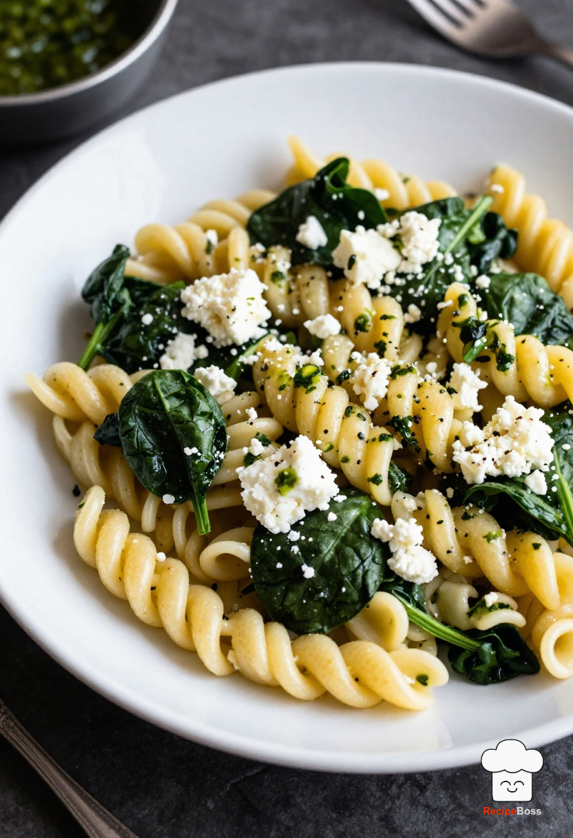 Spinach and Feta Pasta Salad