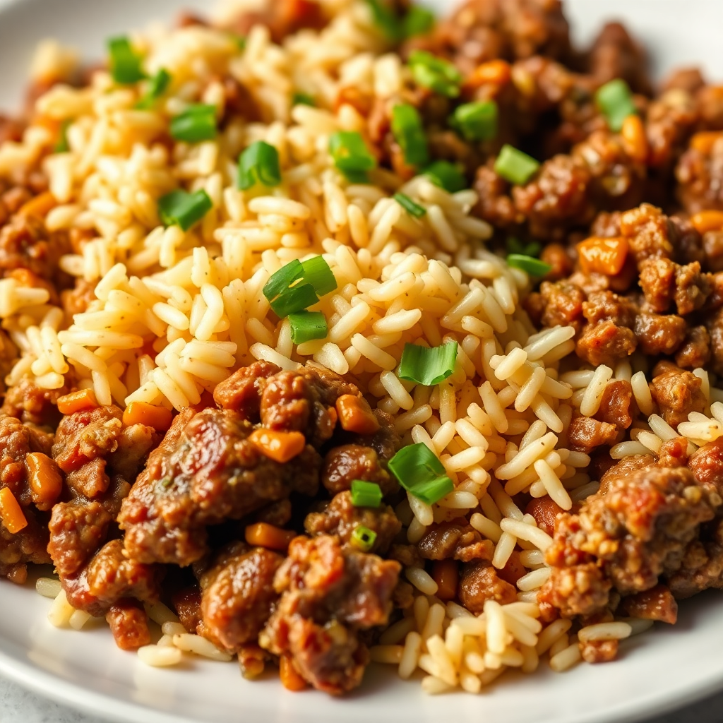 Classic Ground Beef and Rice Skillet