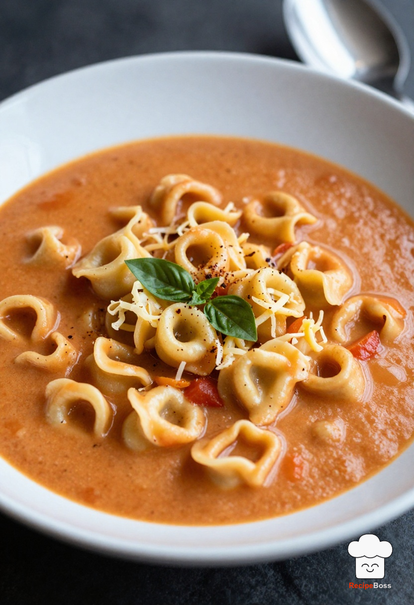 Creamy Tomato Tortellini Soup