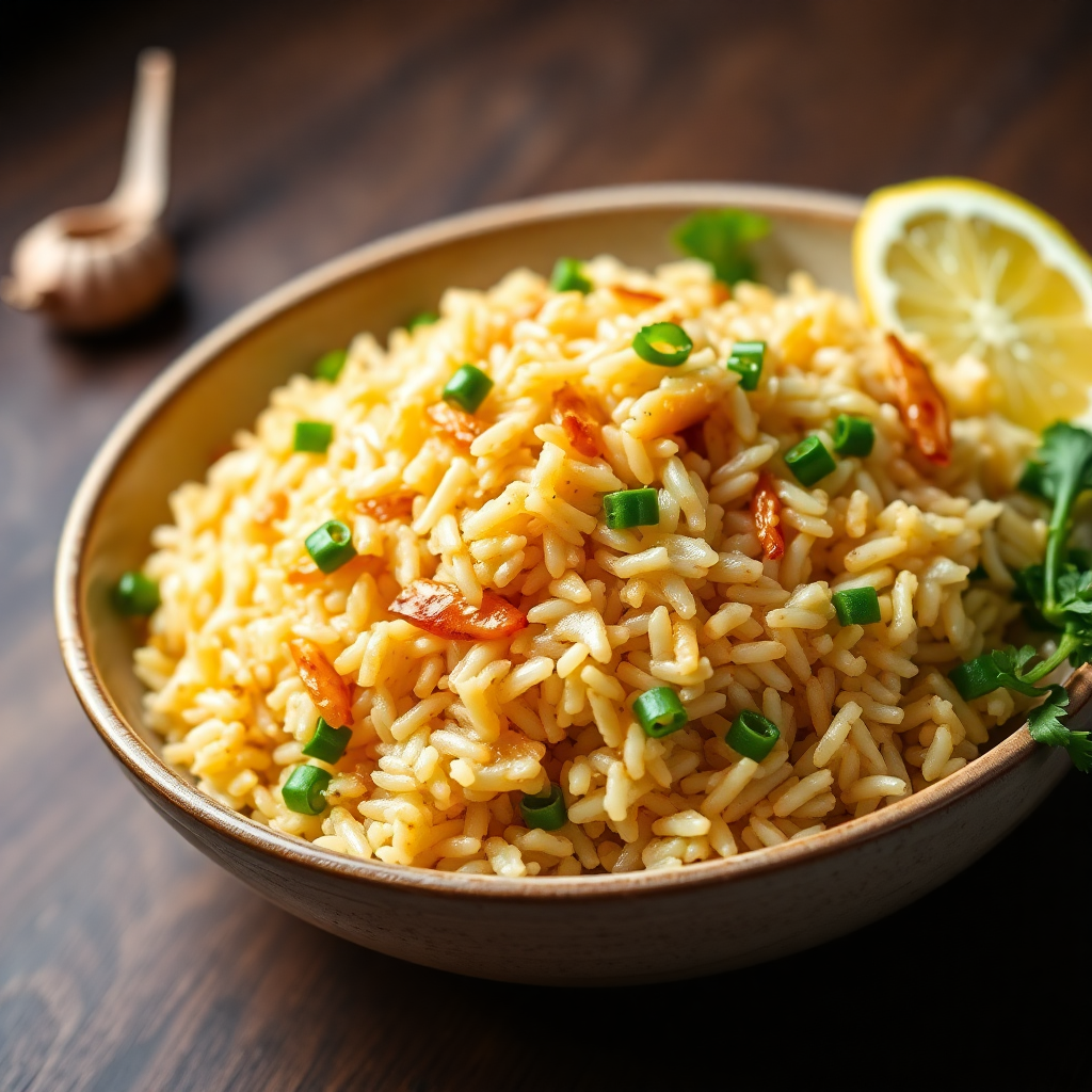 Quick Garlic Fried Rice