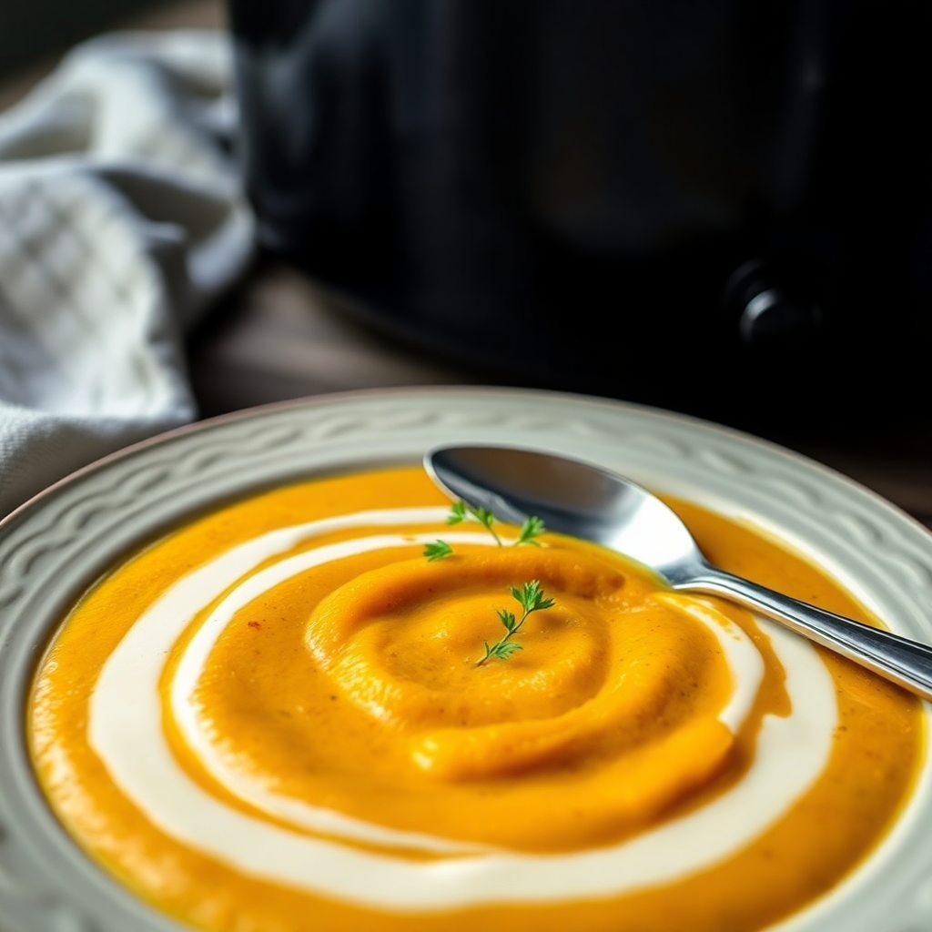 Slow Cooker Butternut Squash Soup