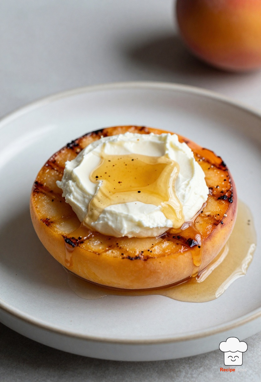 Grilled Peaches with Honey Mascarpone
