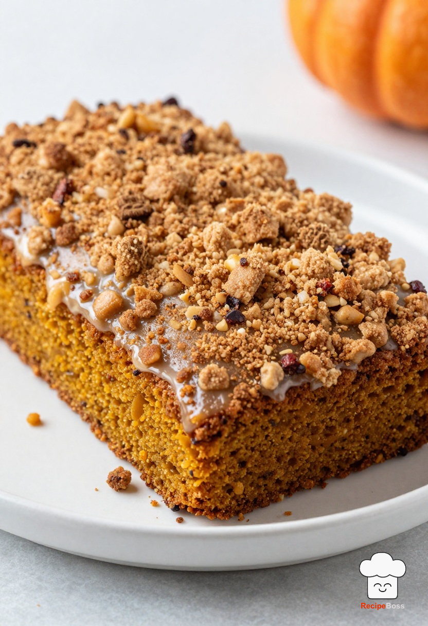 Classic Pumpkin Bread with Cinnamon Streusel Topping