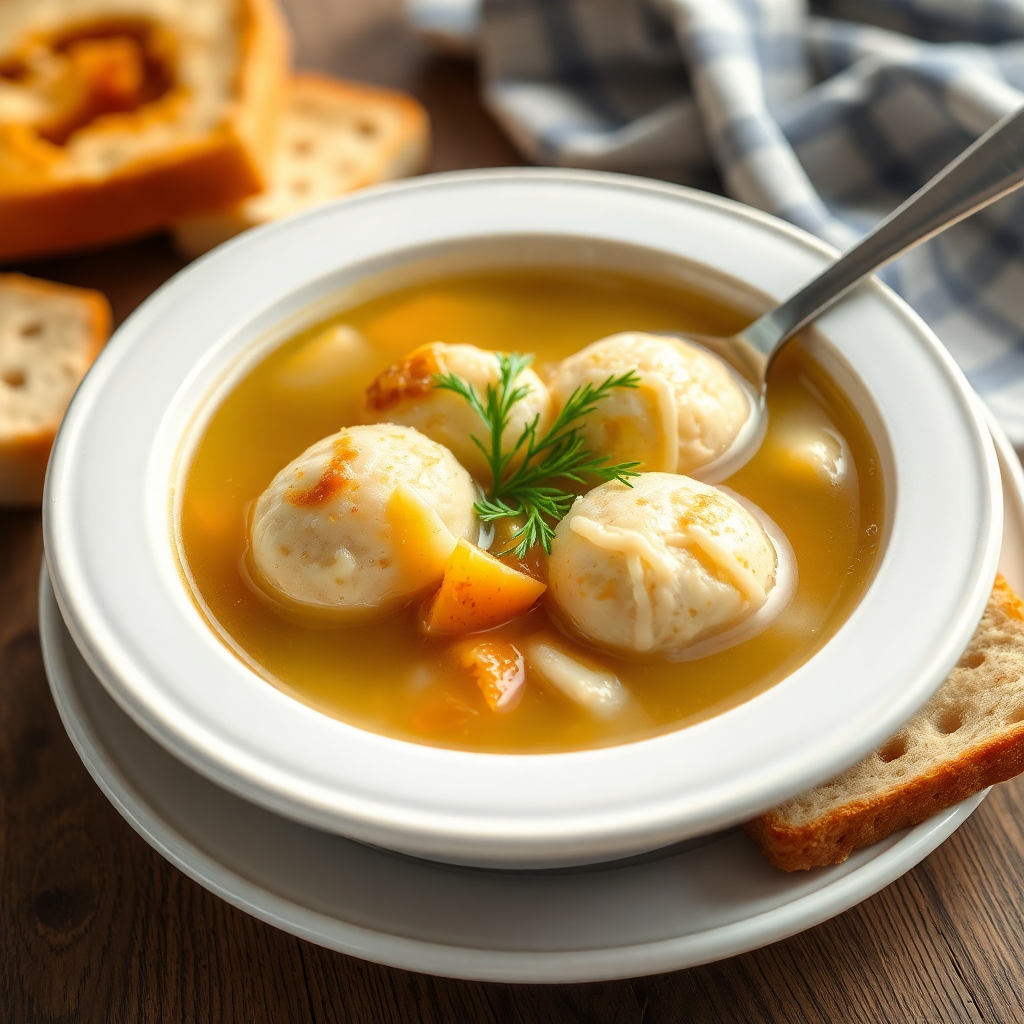 Classic Kosher Chicken Matzo Ball Soup