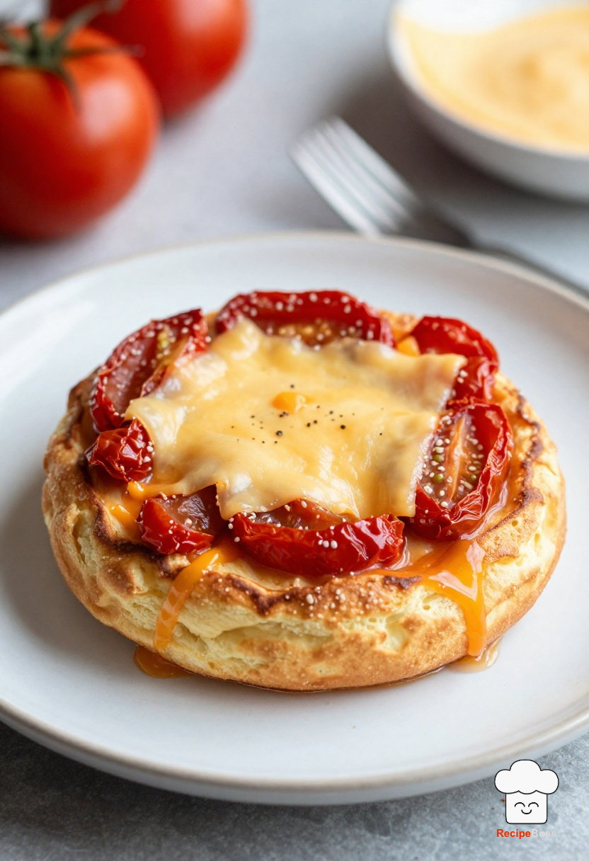 Savory Tomato and Cheddar Dutch Baby