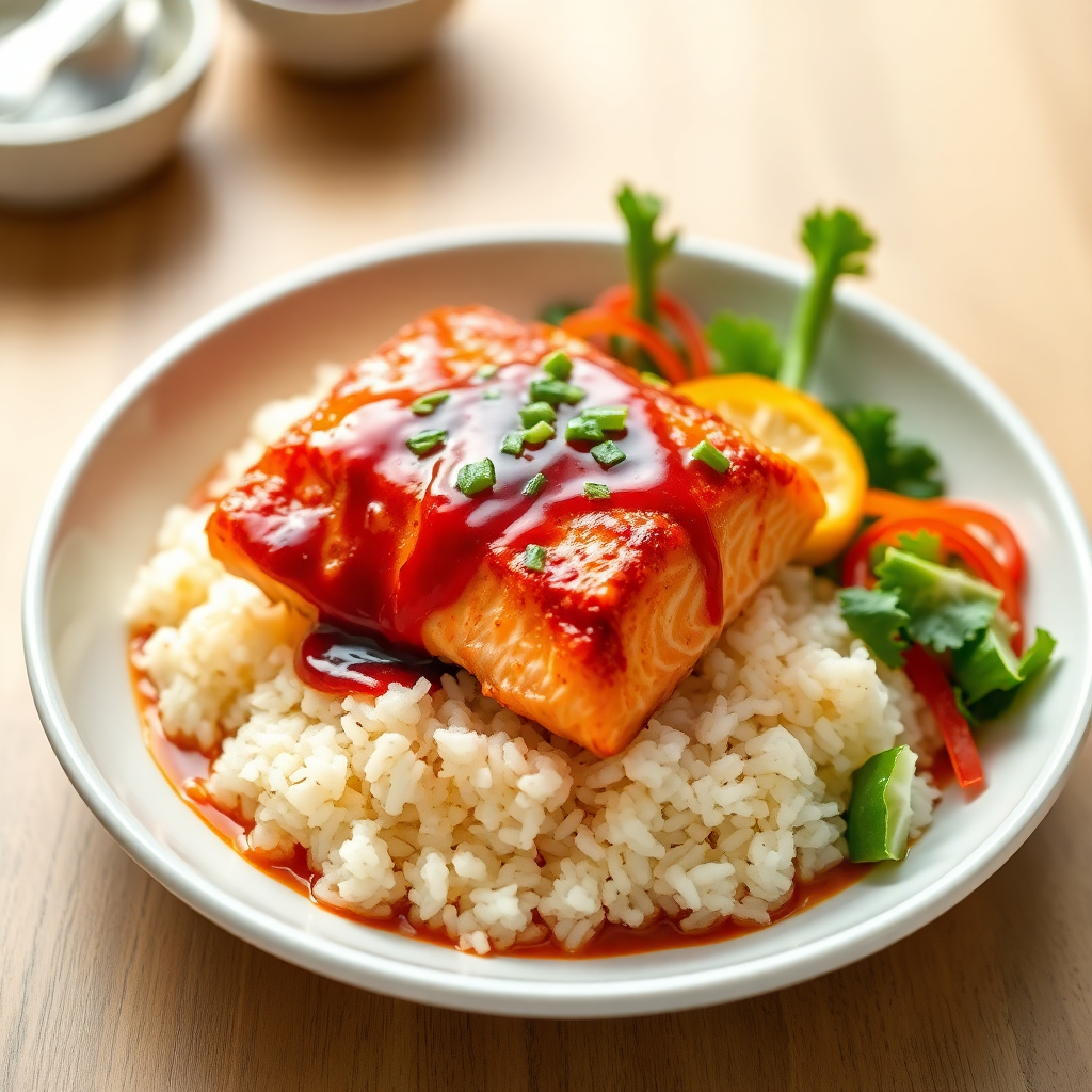 Gochujang Glazed Salmon Bowl