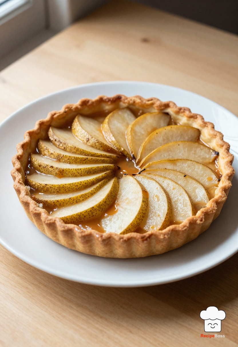 Salted Caramel Pear Galette