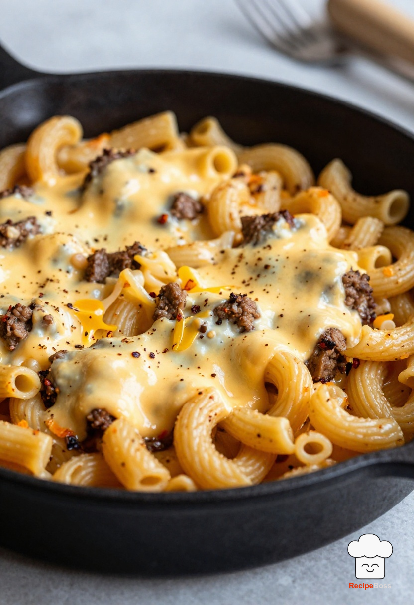 Creative Cheeseburger Macaroni Skillet