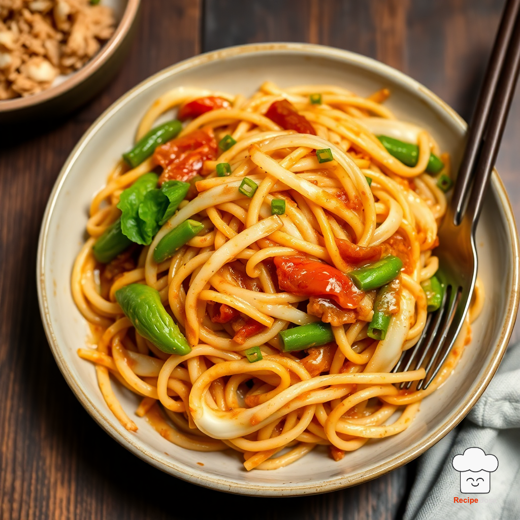 Cabbage and Noodle Stir Fry