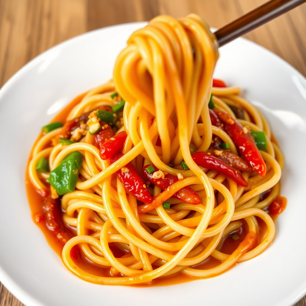 Spicy Garlic Udon Stir-Fry