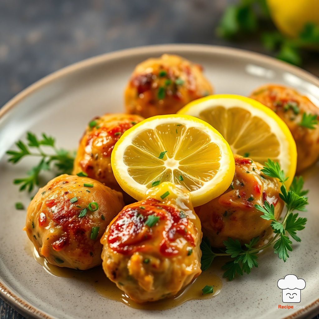 Lemon Herb Chicken Meatballs
