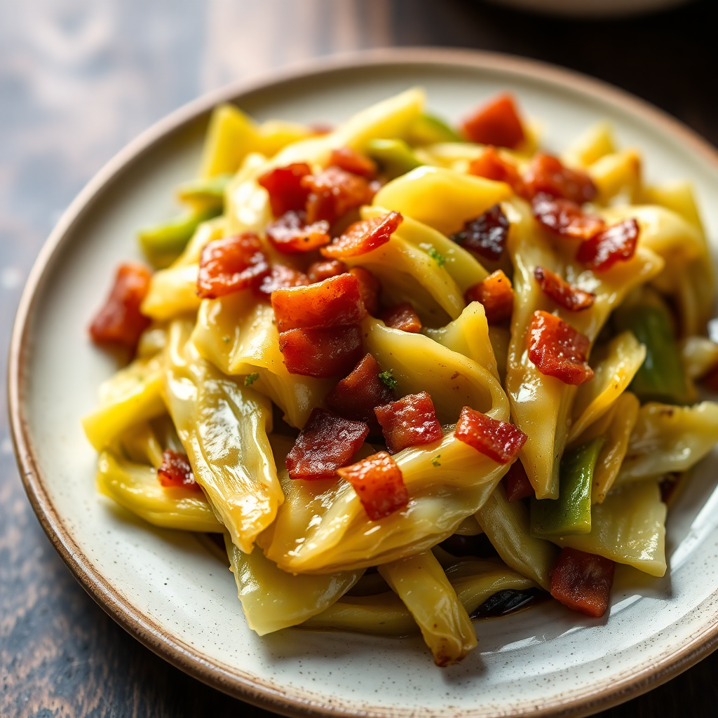 Braised Cabbage with Bacon