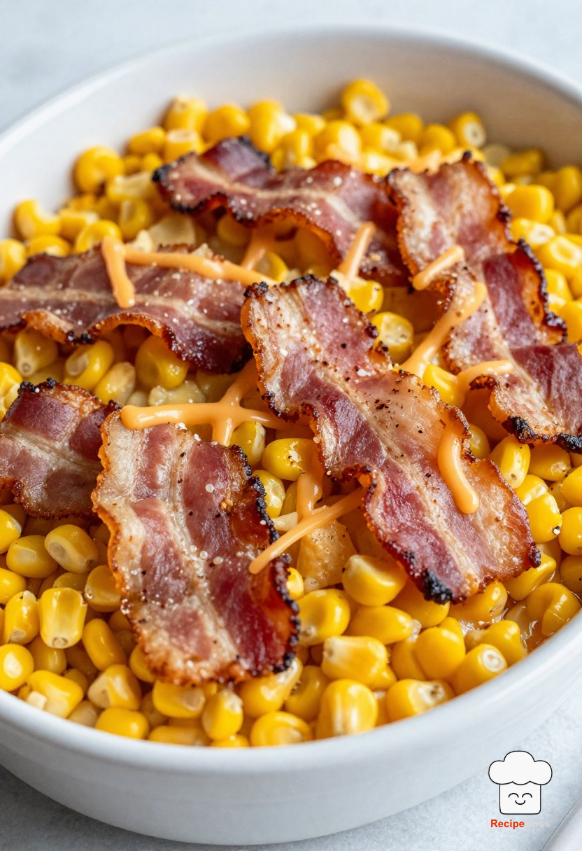 Southwestern Corn, Bacon, and Cheddar Breakfast Casserole