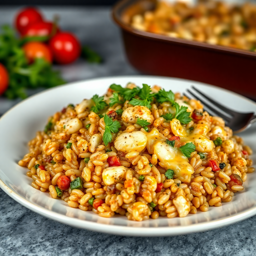 Cheesy Baked Farro