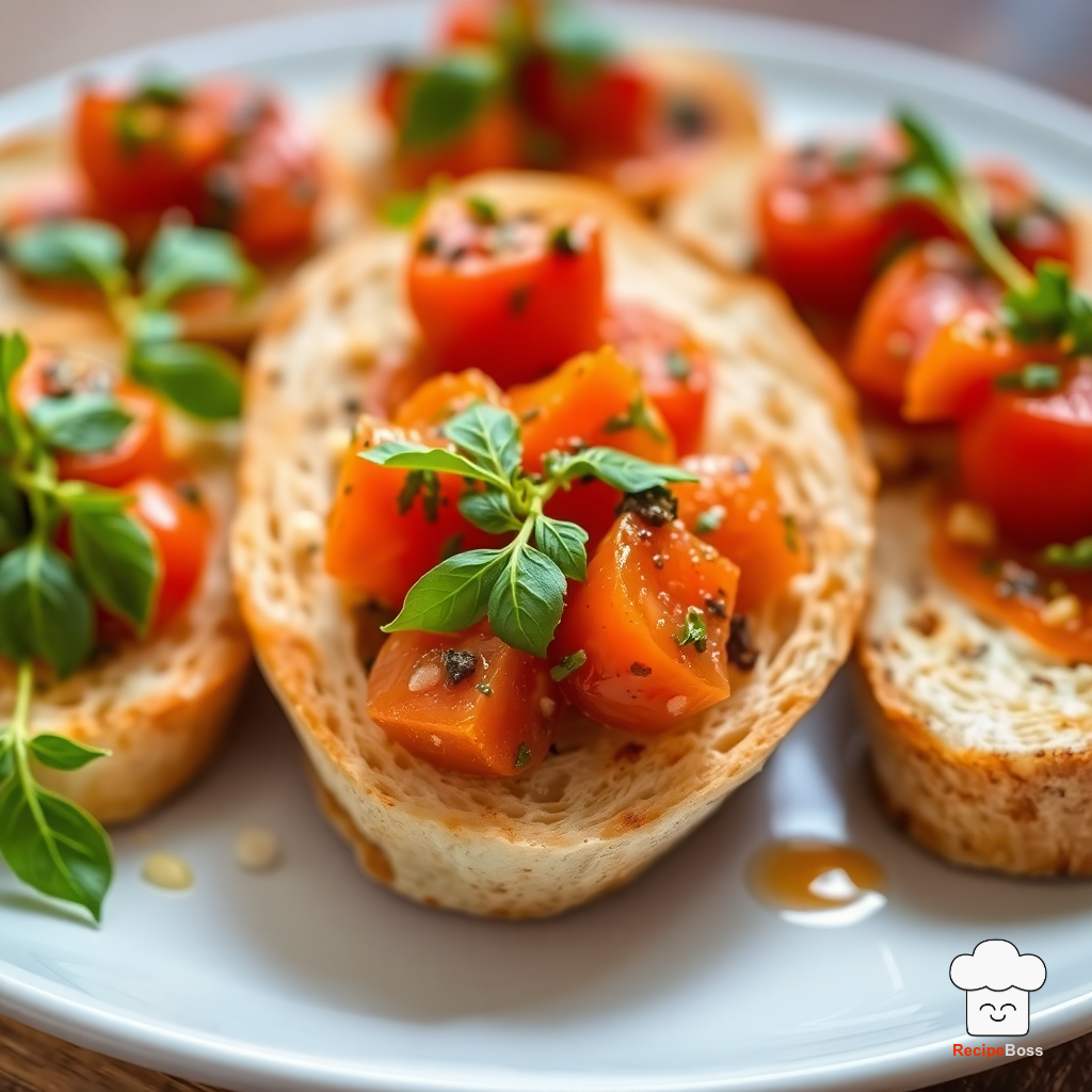 Marinated Tomato Toasts