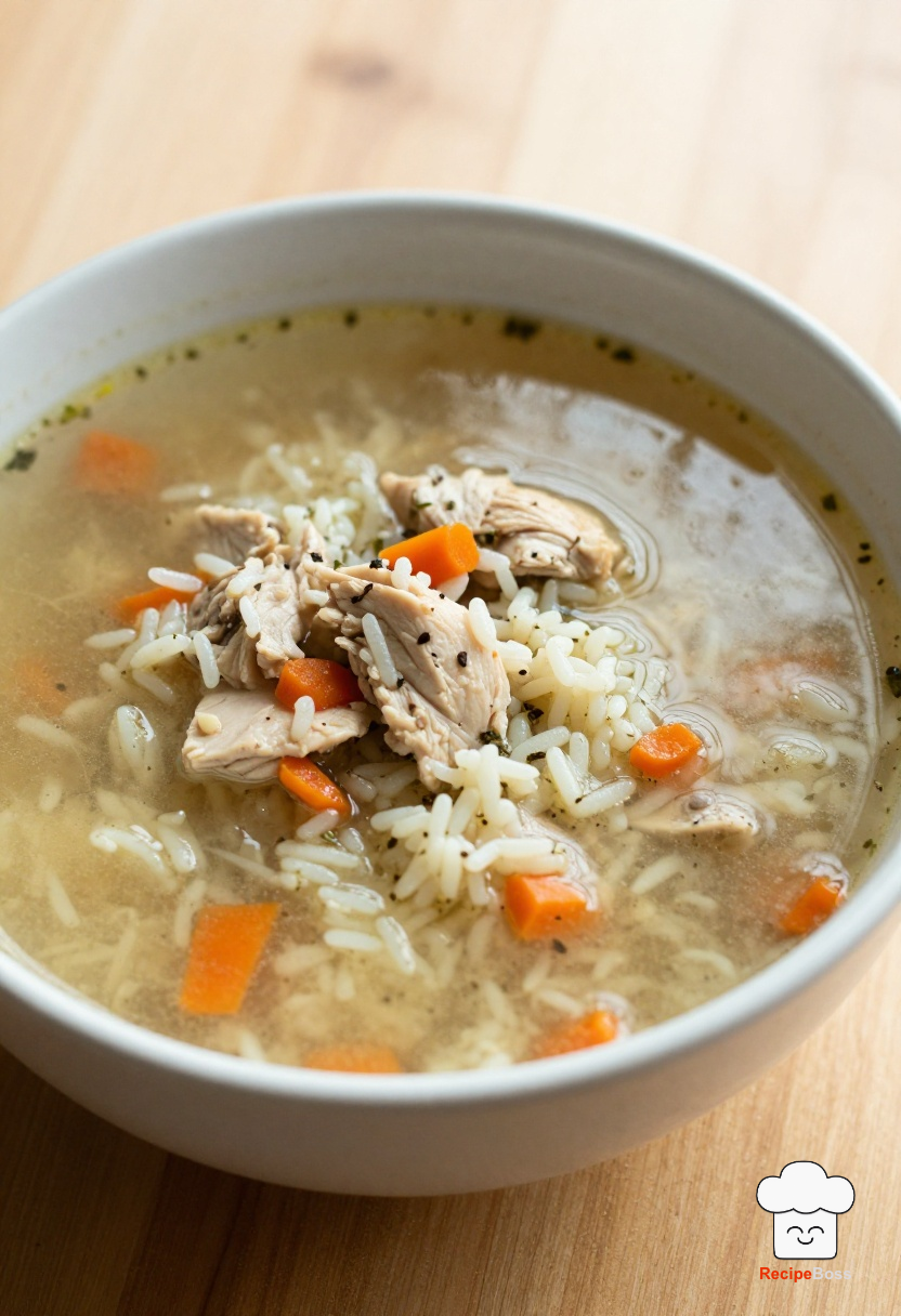 Lemon Ginger Chicken and Rice Soup