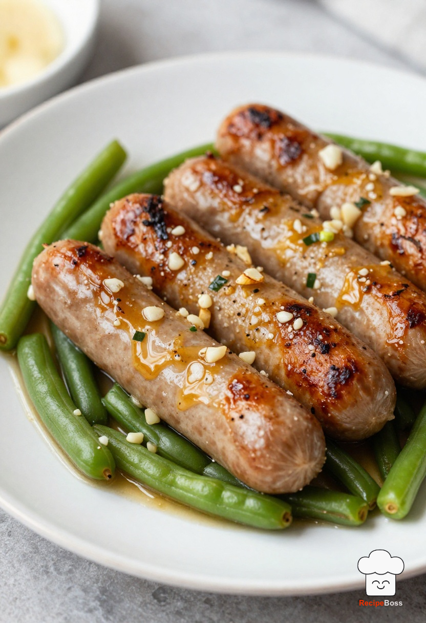Garlic Butter Kielbasa and Green Beans