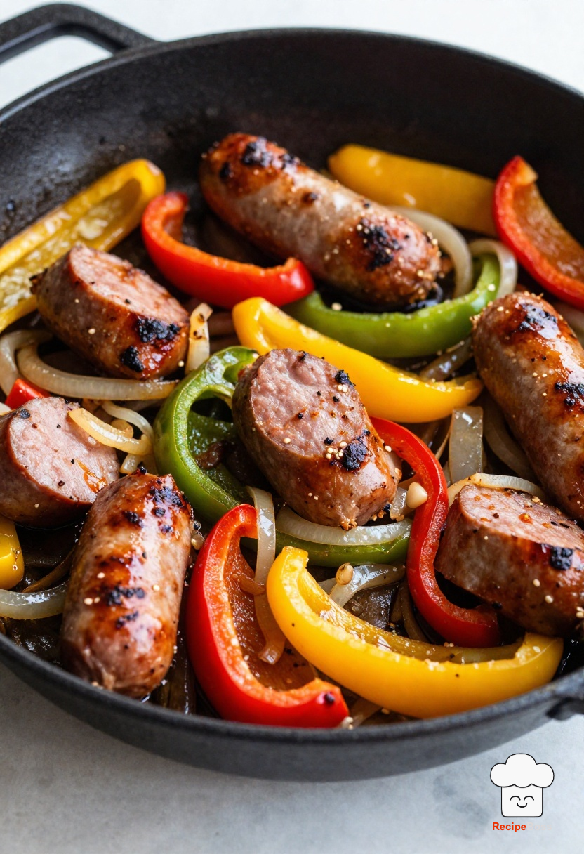 Classic Italian Sausage, Peppers, and Onions Skillet