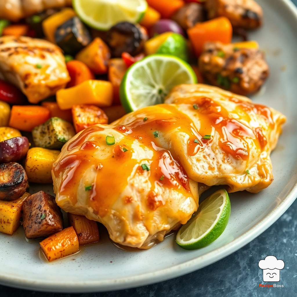 Sheet Pan Honey Lime Chicken and Veggies