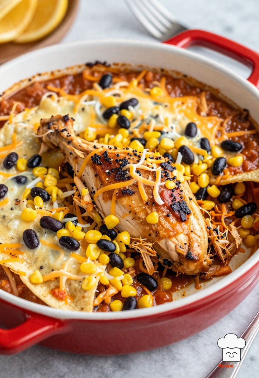 Creative Rotisserie Chicken Enchilada Skillet