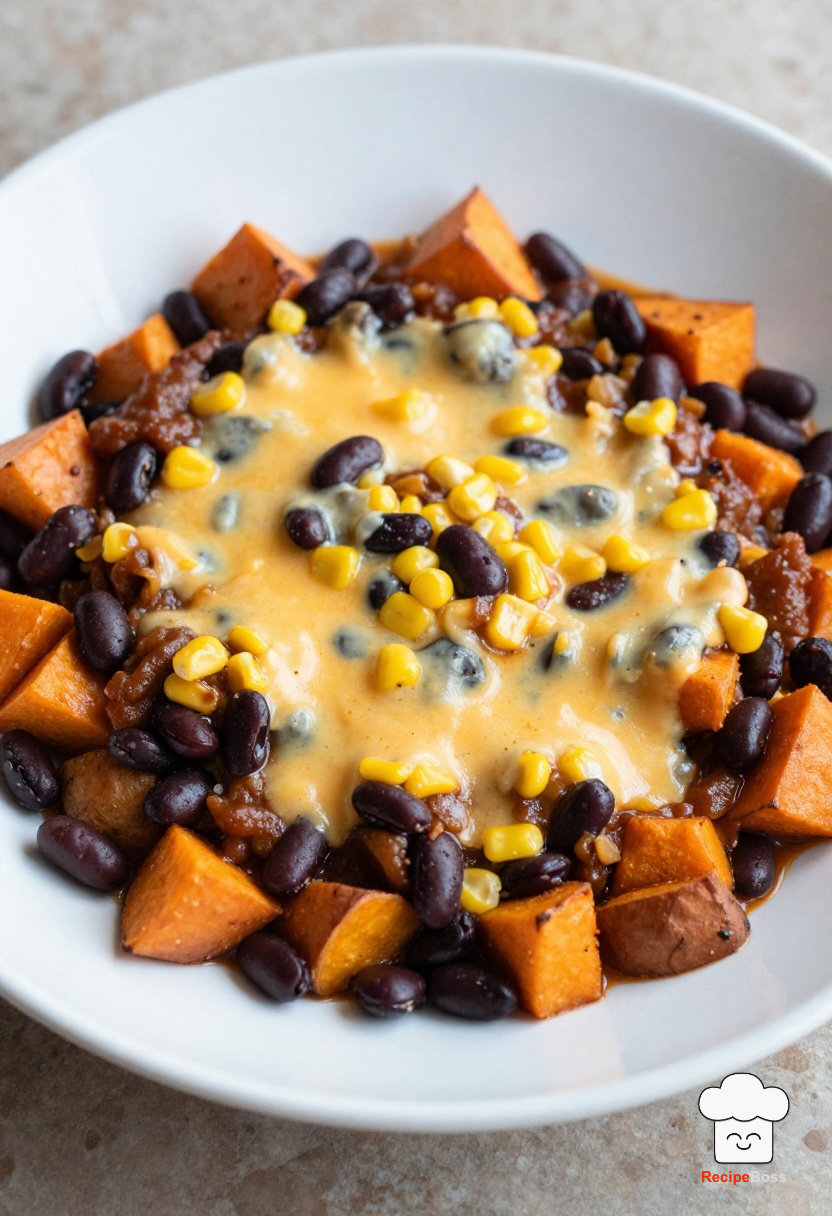Sweet Potato and Black Bean Enchilada Skillet