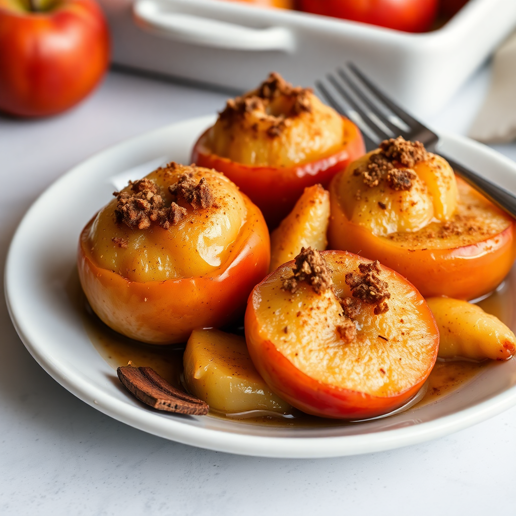 Baked Apples with Cinnamon & Brown Sugar