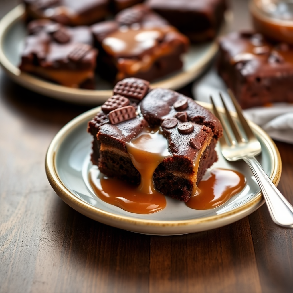 Classic Salted Caramel Brownies