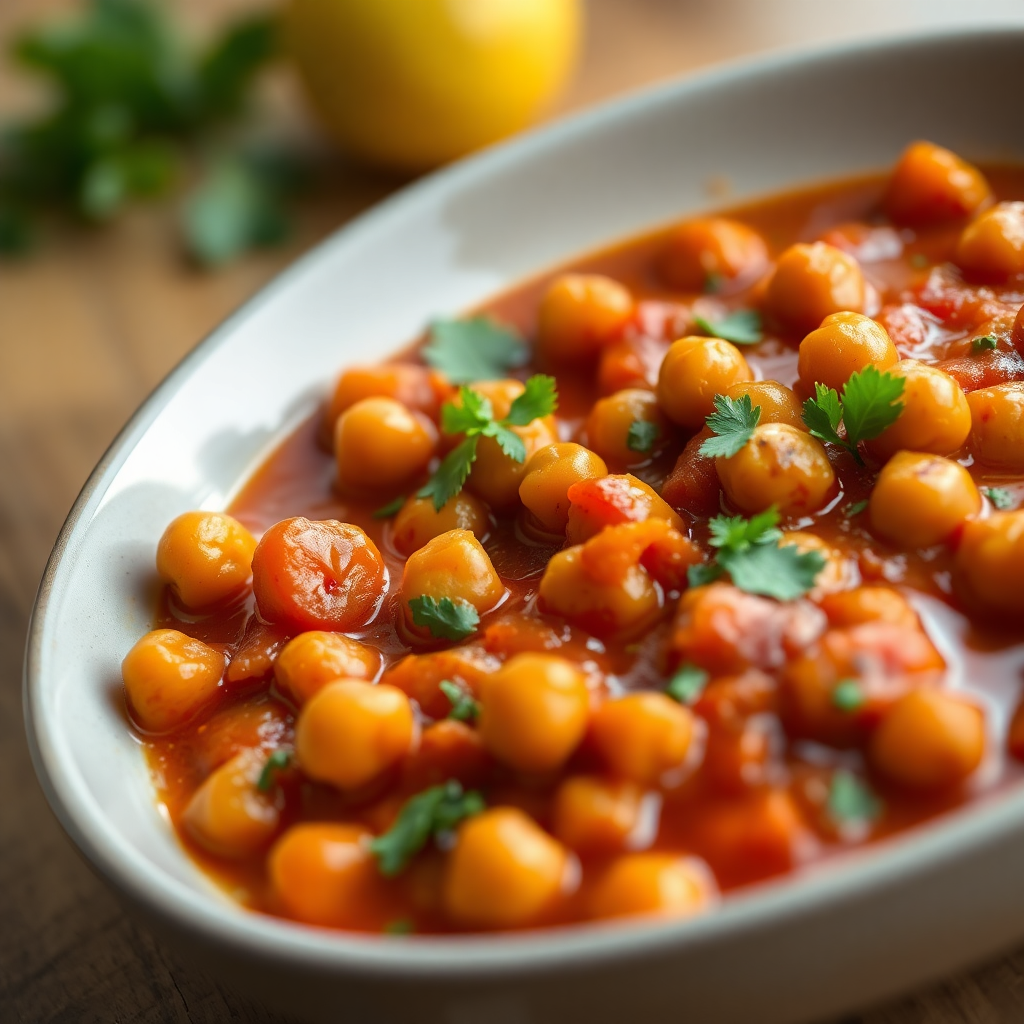 Spicy Harissa Chickpea Stew