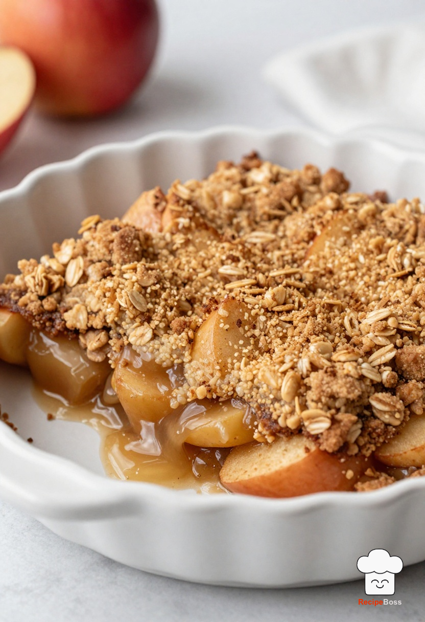 Classic Apple Crisp with Spiced Brown Sugar Oat Streusel