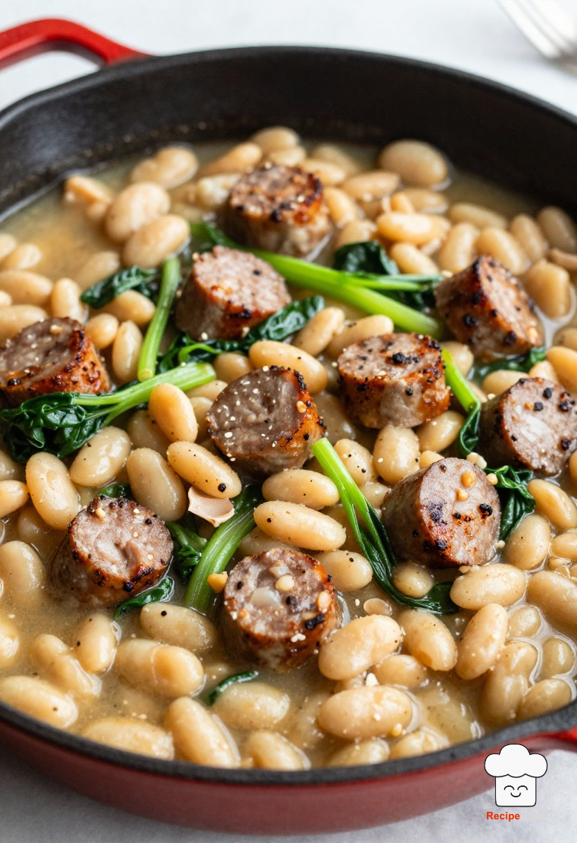 Tuscan White Bean and Sausage Skillet