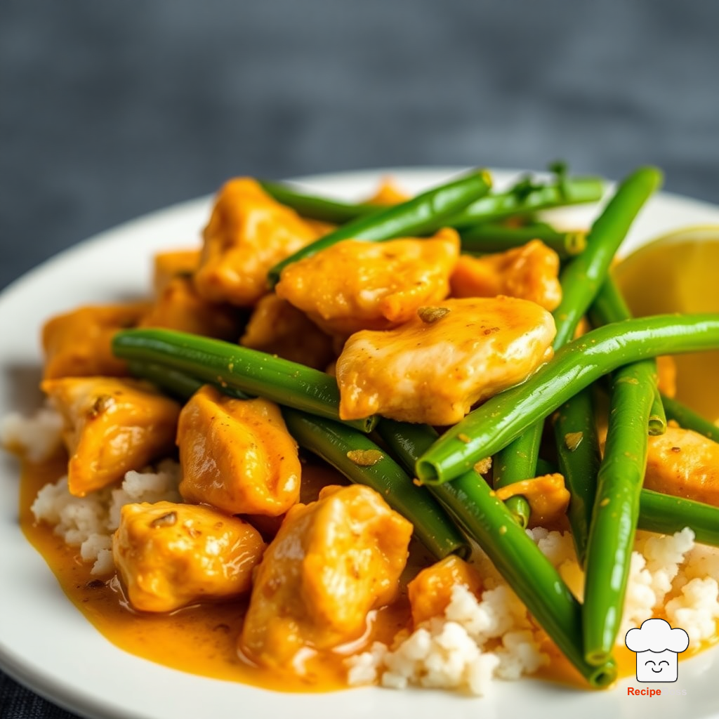Coconut Curry Green Beans with Chicken