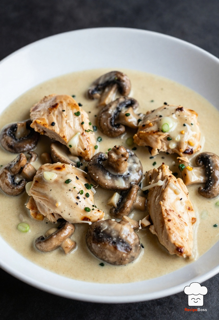 Creamy Garlic Butter Skillet Chicken with Mushrooms