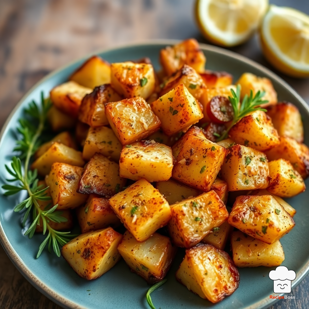 Crispy Smashed Greek Potatoes