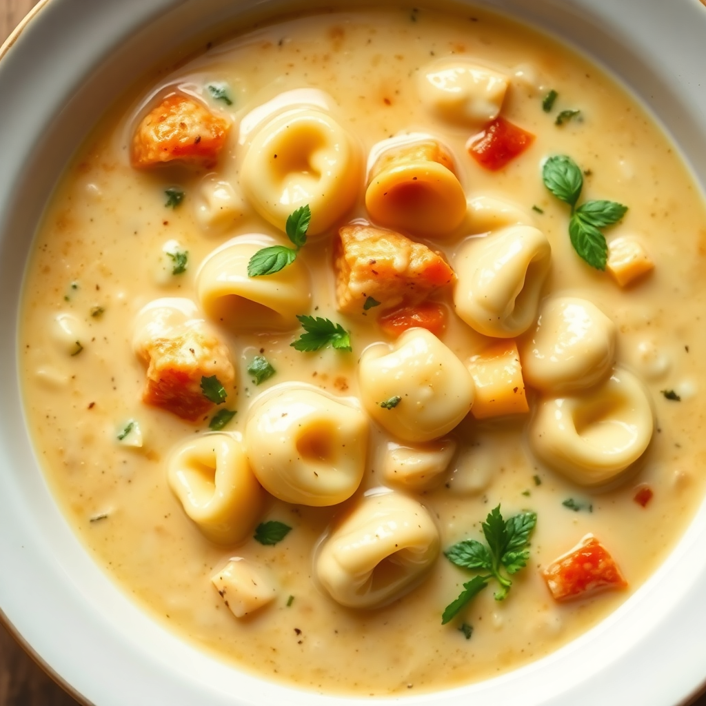 Creamy Tortellini Soup