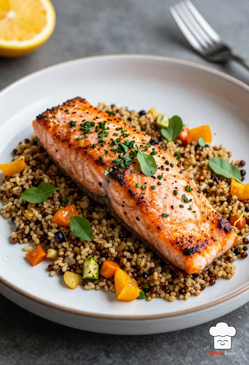 Creative Blackened Salmon and Quinoa Bowl