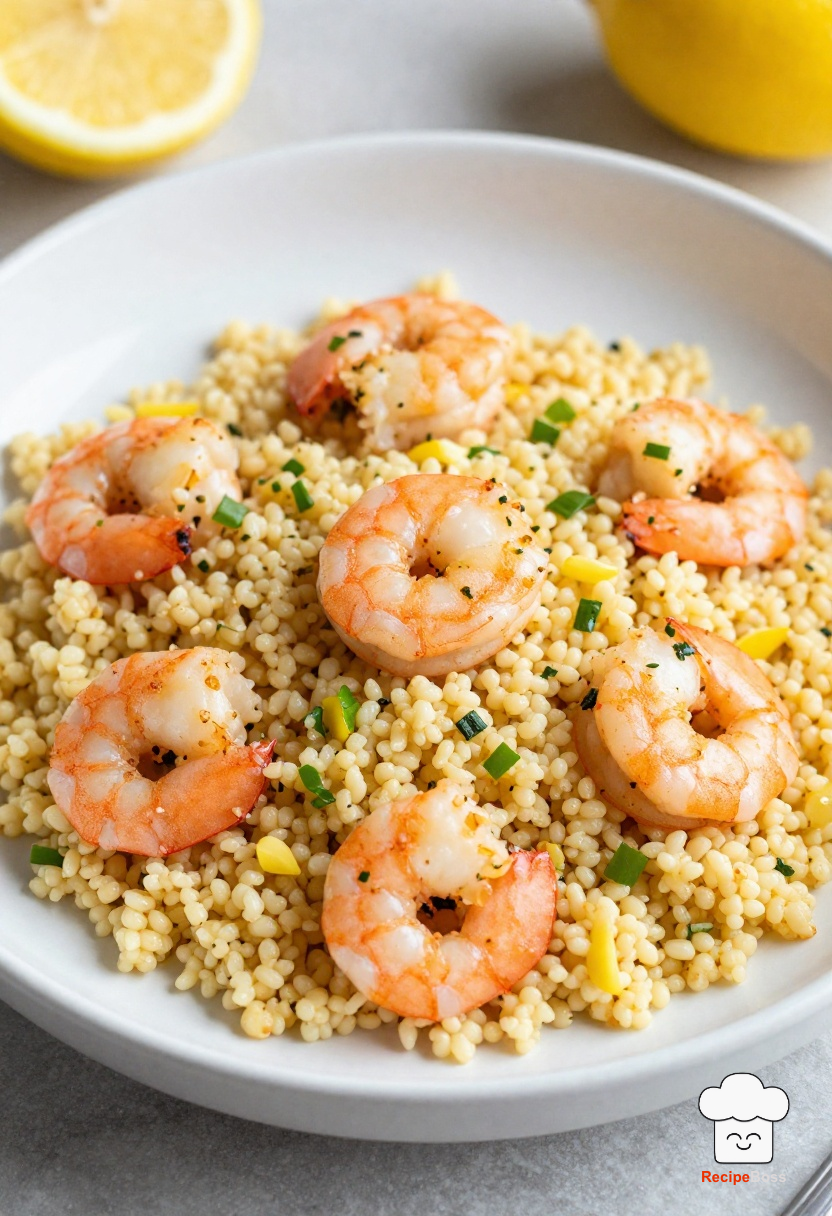 Lemon Garlic Shrimp Couscous