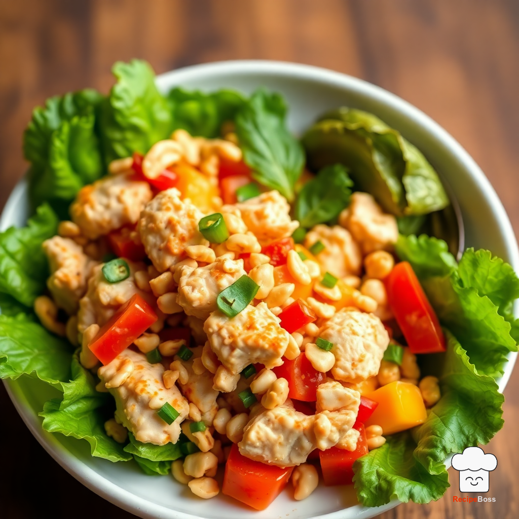 Chili Mango Peanut Chicken Salad