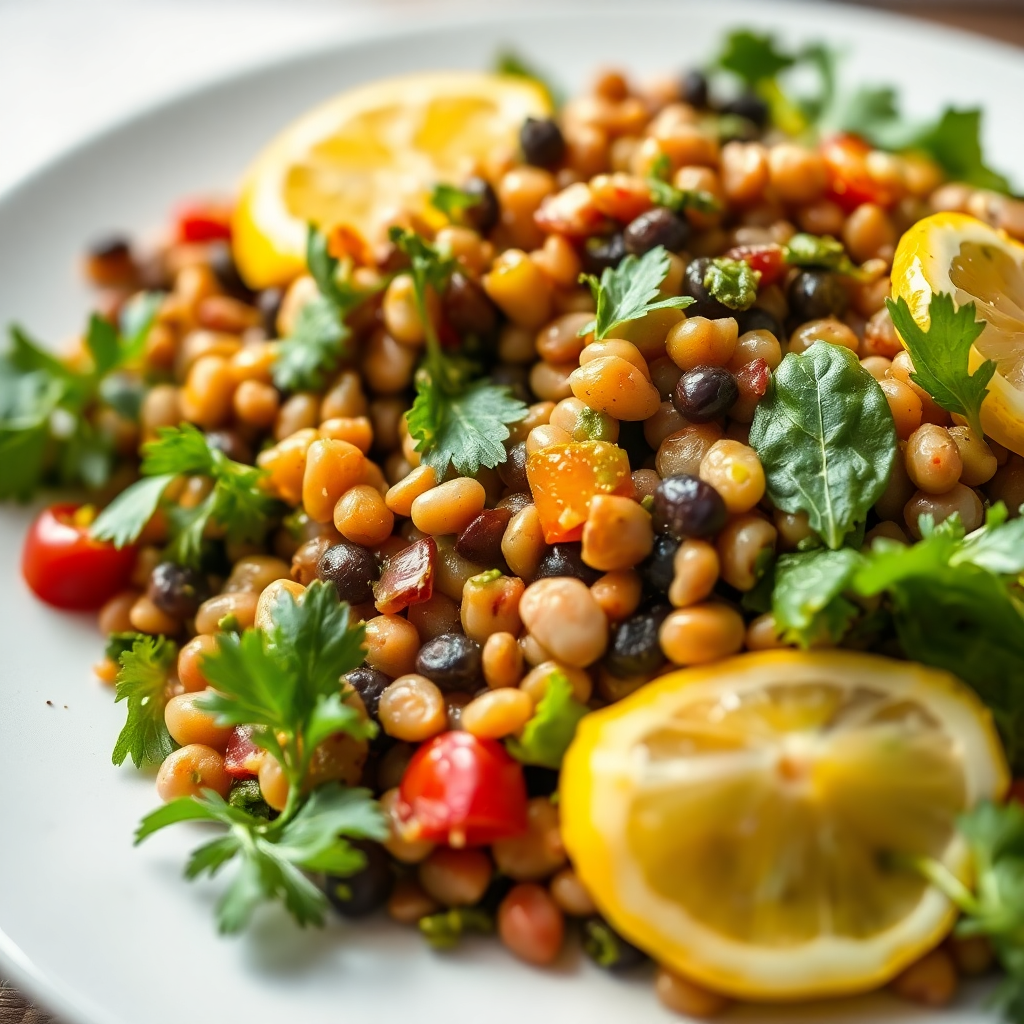 Lentil Salad with Lemon Vinaigrette