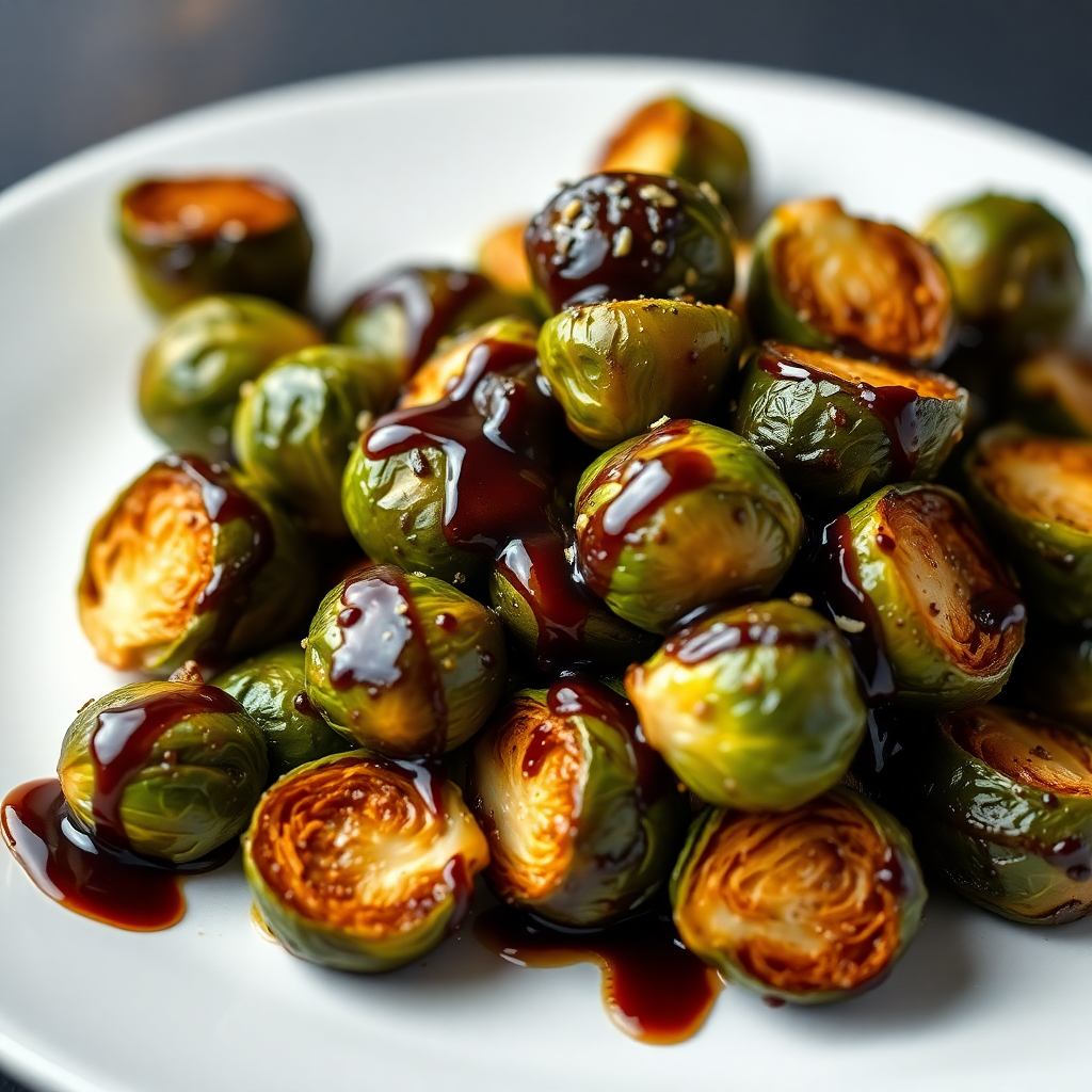 Balsamic Glazed Brussels Sprouts