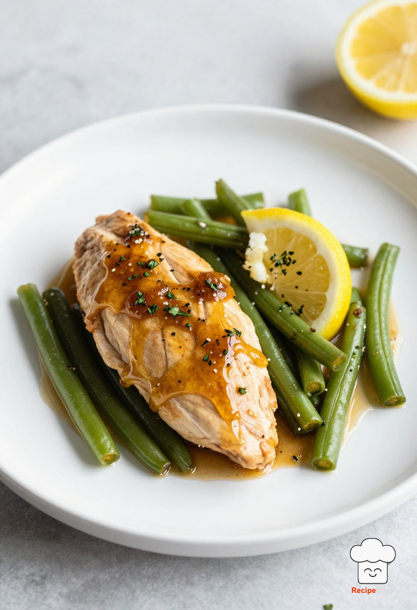 Honey Garlic Chicken and Green Beans with a Lemon-Herb Twist
